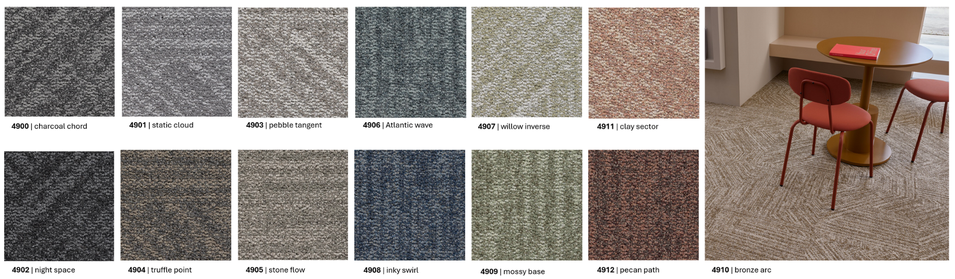 Forbo Topology Collection Colour palette